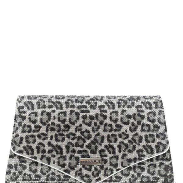 Γυναικείο βραδινό τσαντάκι clutch animal print DOCA 22833